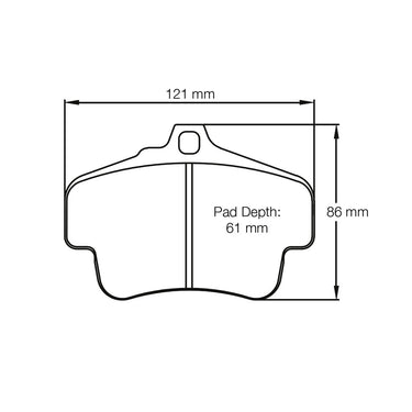 Pagid Racing Brake Pads No. 2405 (Front)